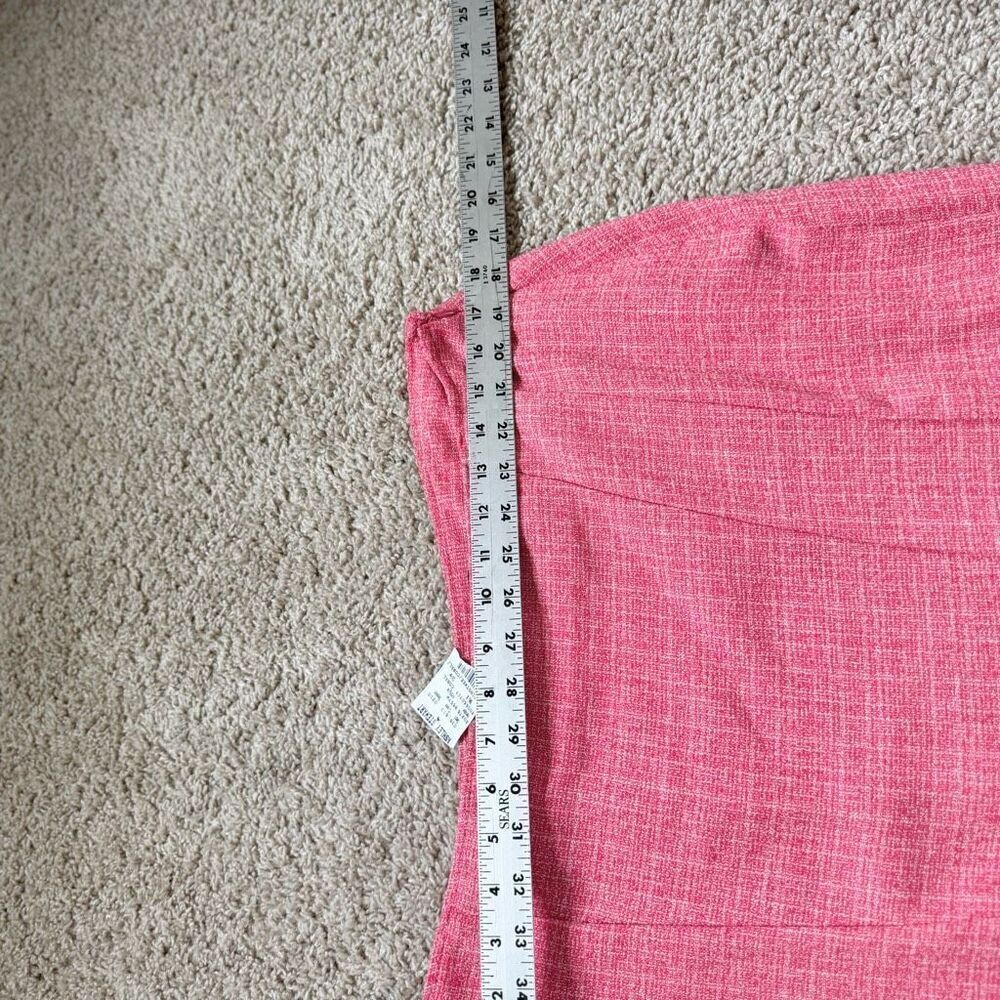 Ashley Stewart Paneled Skirt Women 14W Pink Flared Hem New Career Preppy Mermaid - Picture 3 of 8